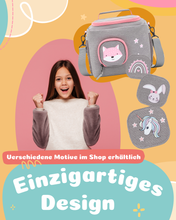 Load image into Gallery viewer, Tasche für Toniebox - &quot;BoxBag Mini&quot; für Musikbox, 10 Figuren, Grau Rosa Fuchs
