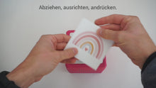 Laden und Abspielen von Videos im Galerie-Viewer, 10 x Schutzfolie für Toniebox | Aufkleber Folie, Regenbogen uvm. selbstklebend, PVC-frei
